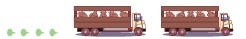 食肉卸売市場へ出荷するトラックのイメージ図
