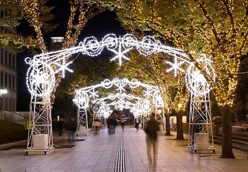 万博特別点灯イメージ3　中之島イルミネーションストリート