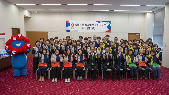 ボランティアと知事