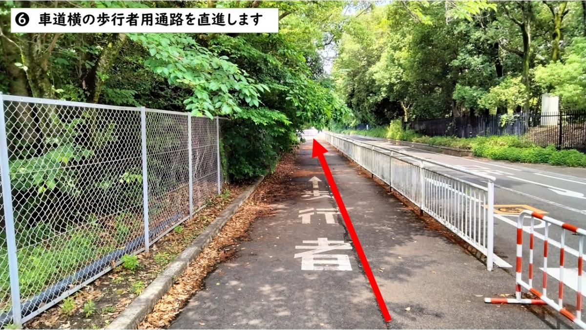 大阪モノレール公園東口駅からのルート