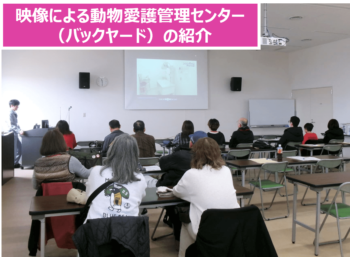 映像による動物愛護管理センター （バックヤード）の紹介