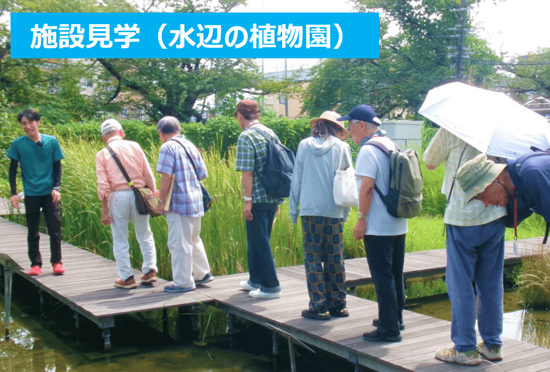 施設見学(水辺の植物園)