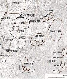 図：古墳群位置図