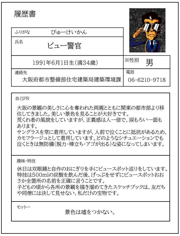 ビュー警官の履歴書