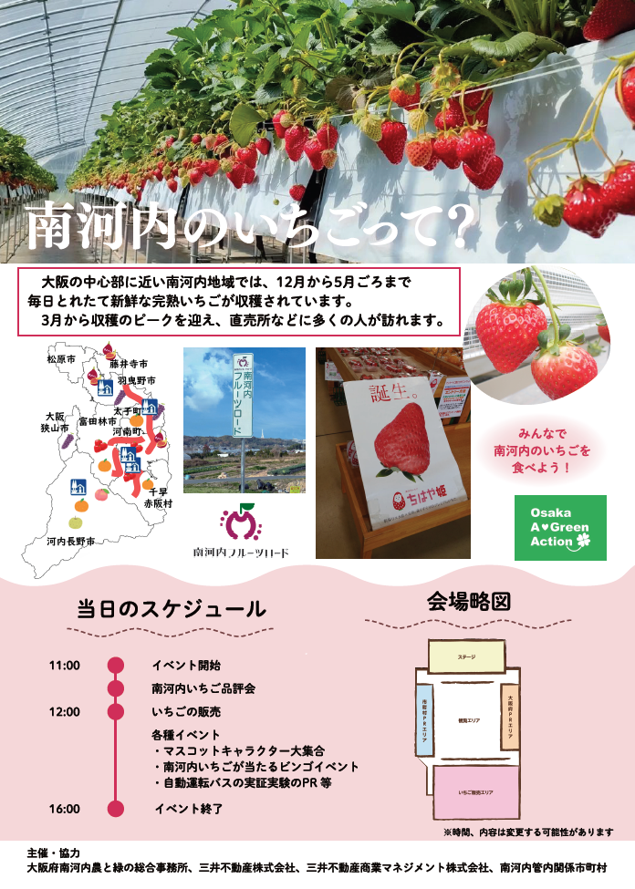 いちごフェスタチラシ裏