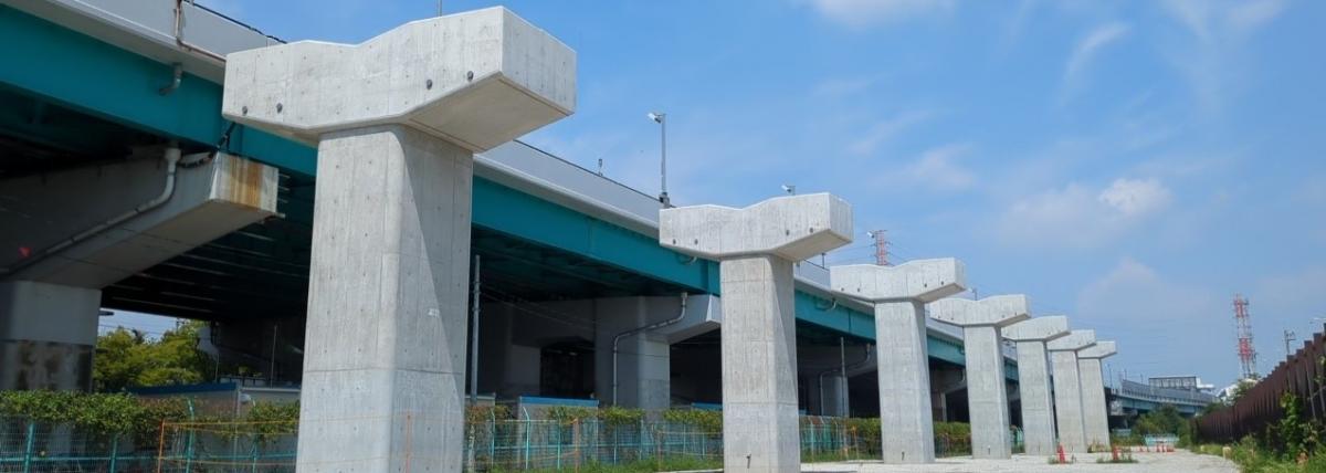 支柱建設工事（安田工区その1）