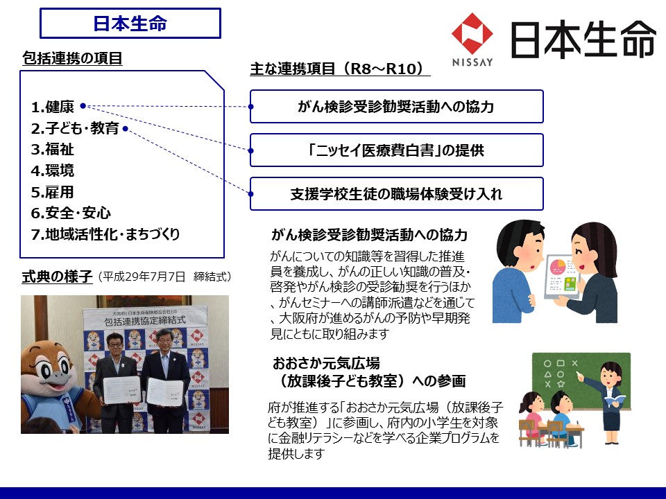 日本生命取組み