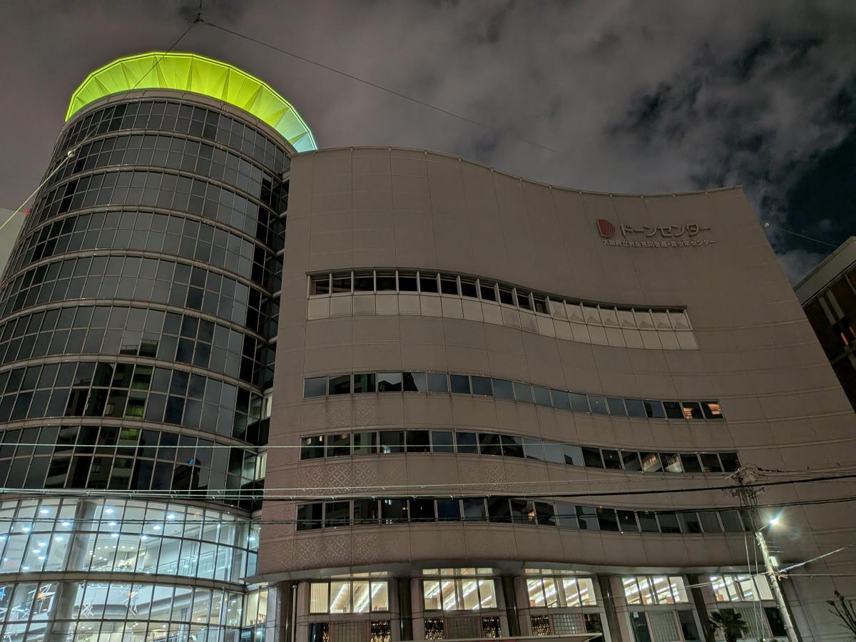 ミモザライトアップ