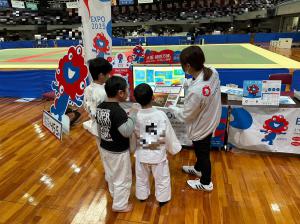 ひのまるキッズ小学生柔道大会の様子