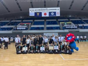 少年剣道優勝大会閉会式の様子