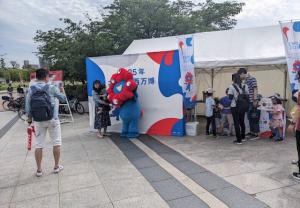 日本陸上競技選手権大会ブースの様子