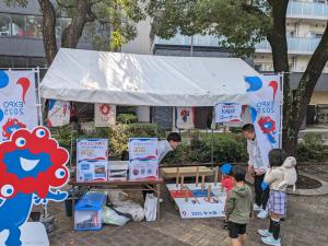 スーパージュニアテニス選手権大会ブースの様子