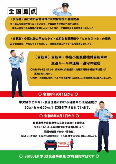 秋のチラシ裏