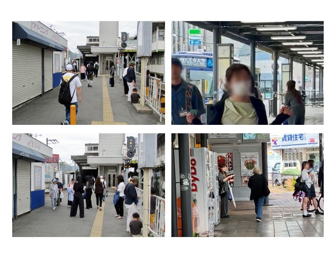 街頭啓発のようす