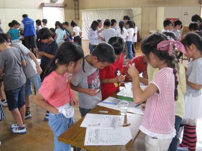 水質実験の様子1