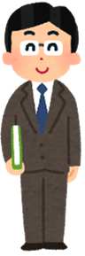 男性の先生のイラスト