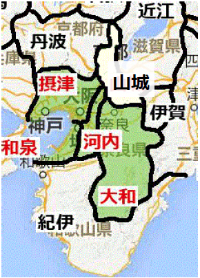 府域周辺の地図