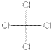 四塩化炭素の構造式です。