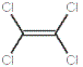 テトラクロロエチレンの構造式です。