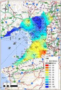 必要地中熱交換器長さのポテンシャルマップ