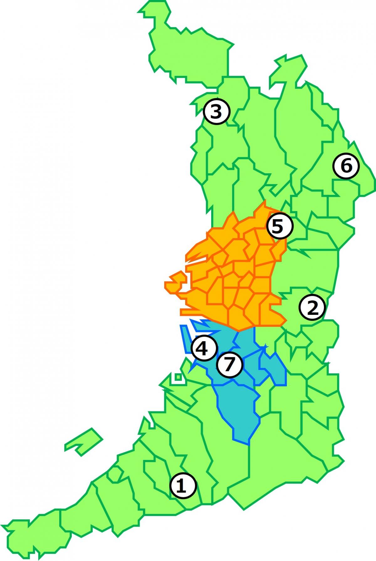 宿泊施設の位置図