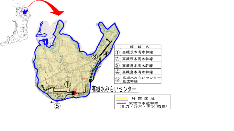 事業計画図（淀川右岸流域）