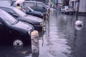 平成15年8月（寝屋川市）の浸水状況写真