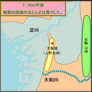 7000年前の寝屋川流域