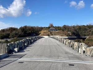 写真：ダム天端道路