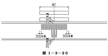 単路部での横断歩道の視覚障害者誘導用ブロックの布設方法（参考図）