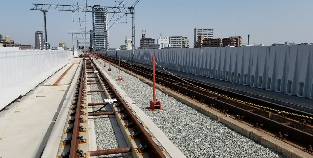 羽衣・高石駅間状況