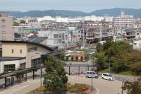 産業道路踏切（遠景）