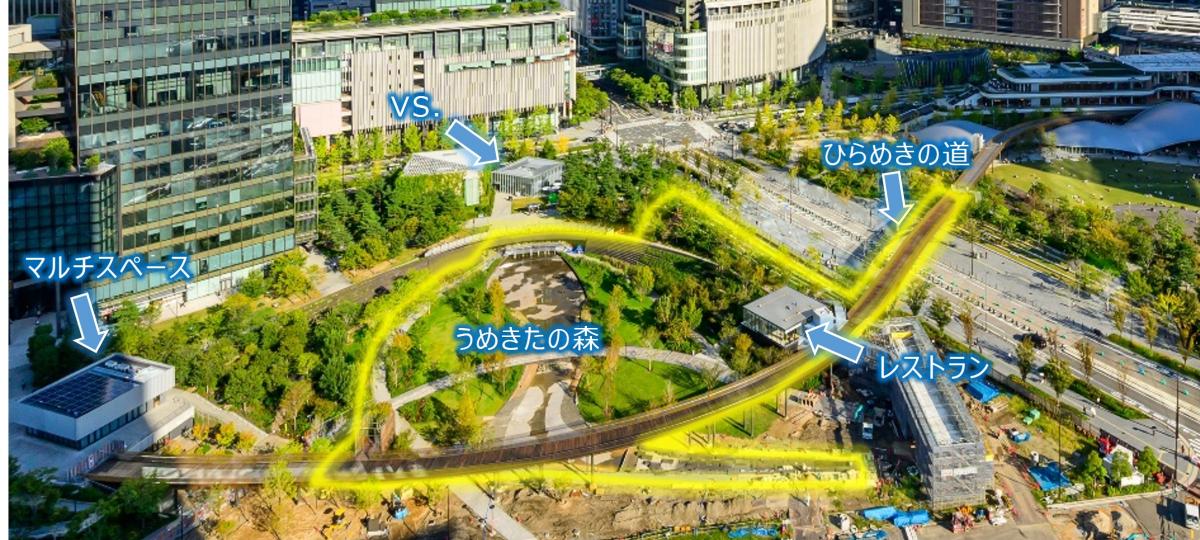 うめきた公園の開園拡大範囲