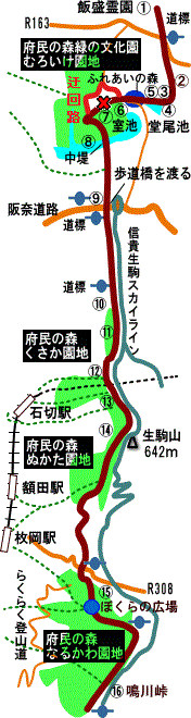 コースマップ中