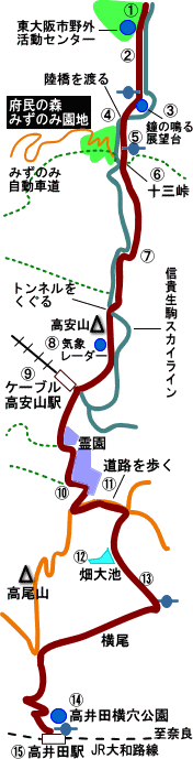 コースマップ南