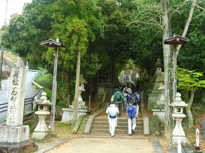 恩智神社への道