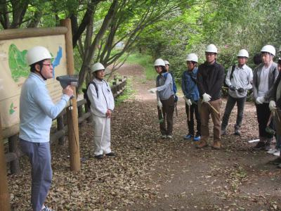 日立造船株式会社の皆さんの挨拶の様子