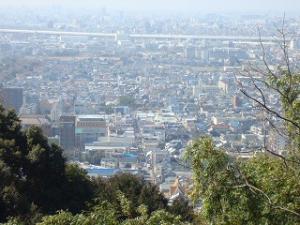 大阪平野の眺望