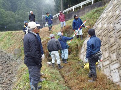 工事後の現地測量