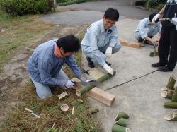 竹灯籠づくり