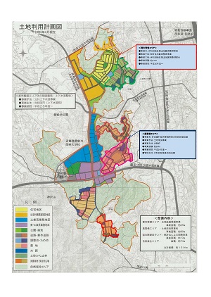 岸和田丘陵地区　土地利用計画図