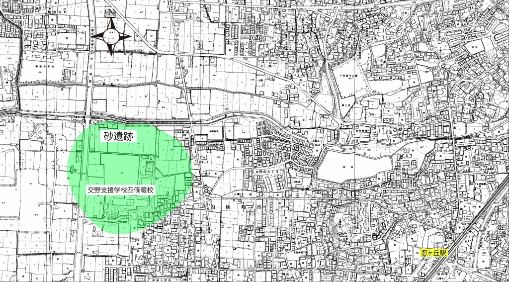 【図】砂遺跡位置図