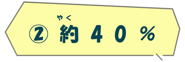 約40パーセント