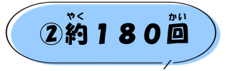 (2)約180回