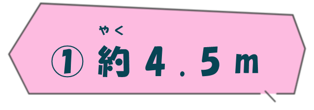 約4.5メートル