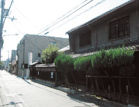 阿倍王子神社周辺の古いまち並み