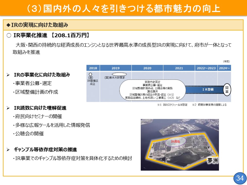 フリップ34「IRの実現に向けた取組み」について