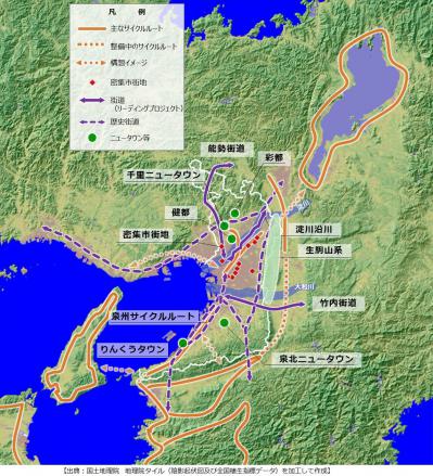 大阪都市圏における取組のイメージ図