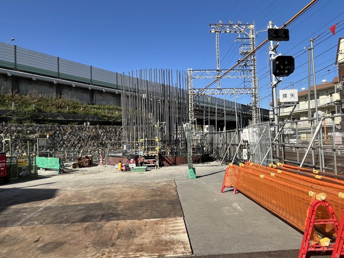 国道1号橋梁施工状況