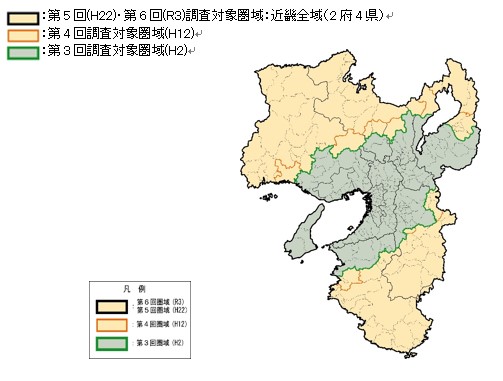 調査の対象（対象者と圏域）図